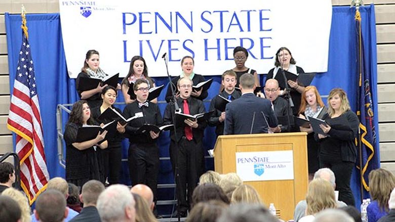 The Penn State Mont Alto Chorale, directed by David Bowman. 