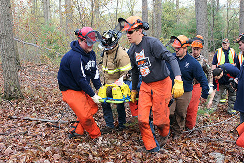 Mont Alto Forestry Students during Trauma Scenario