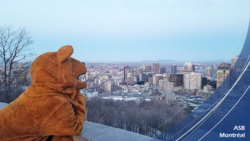 The Nittany Lion accompanied the Alternative Spring Break student from Penn State Mont Alto to Montreal