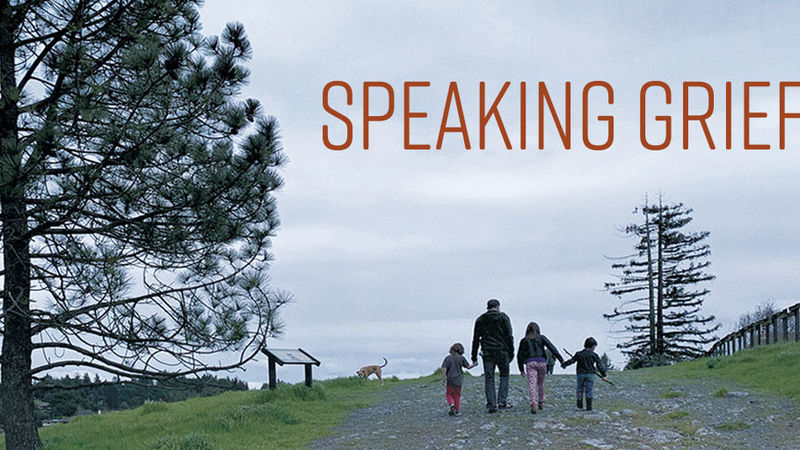 Family outside in field "Speaking Grief" 