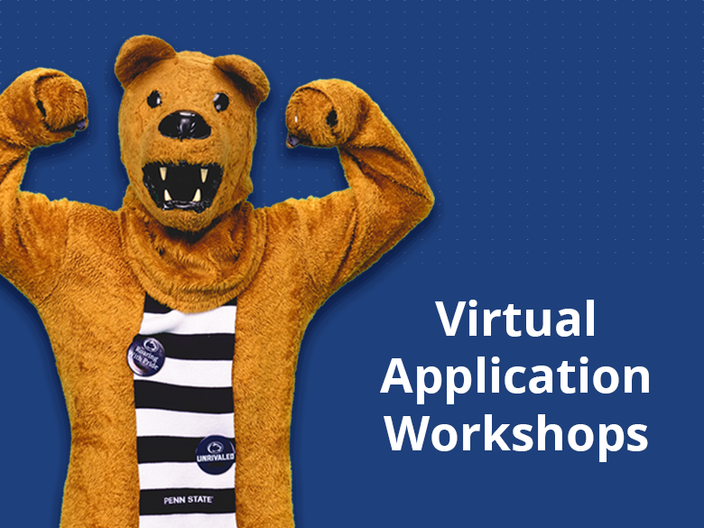 Lion mascot: "Virtual Application Workshop"