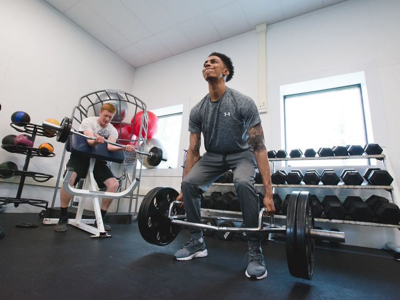 Students use weight room at the Multipurpose Activities Center (MAC)