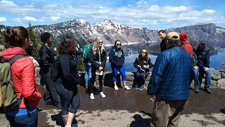 Penn State undergraduate students traveled to Crater Lake as part of a three-semester research experience