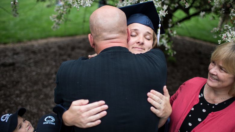 Staley-Bingaman hug