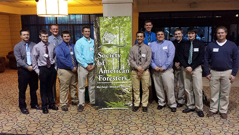 Forestry Students at Allegheny Society of American Foresters Winter Meeting