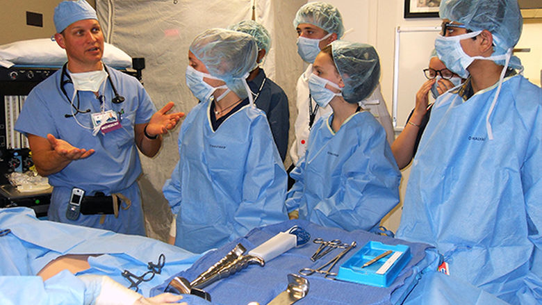Penn State Mont Alto Med Campers prepare for surgery Summit Health's Chambersburg Hospital