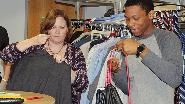 Santiago Morillo at Career Closet