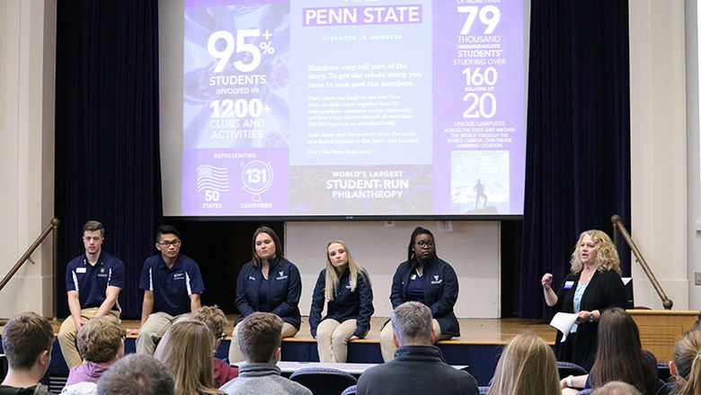 Admissions team and Lion Ambassadors answer questions about Penn State