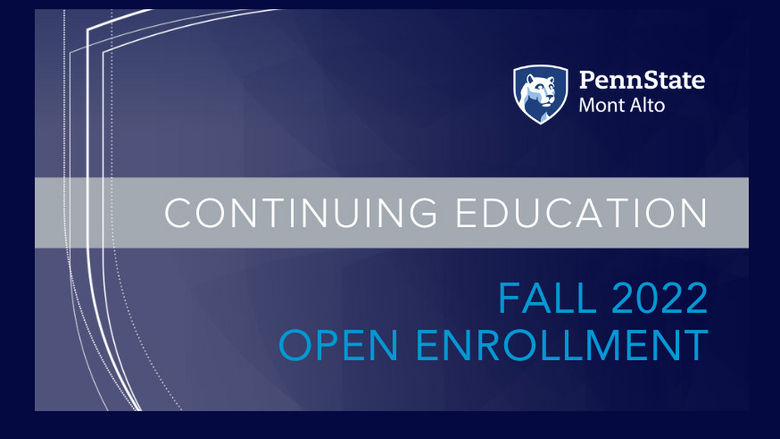 Continuing Education Fall 2022 Classes banner