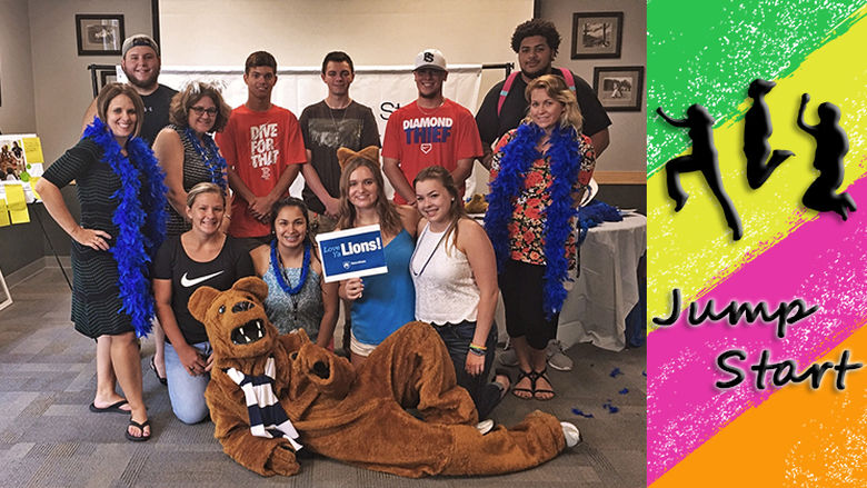 The 2017 Jump Start Team leaps into the 2017-2018 school year