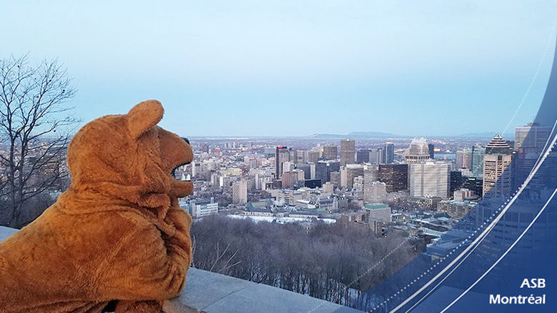 The Nittany Lion accompanied the Alternative Spring Break student from Penn State Mont Alto to Montreal