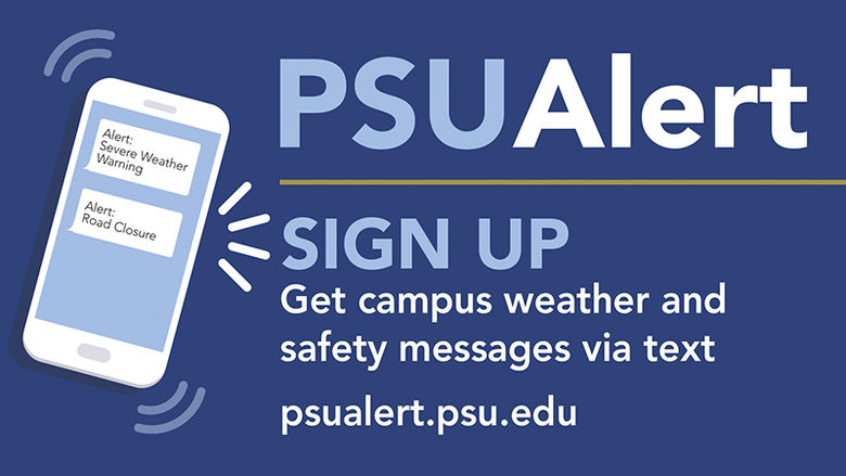 PSUAlert Signup Graphic