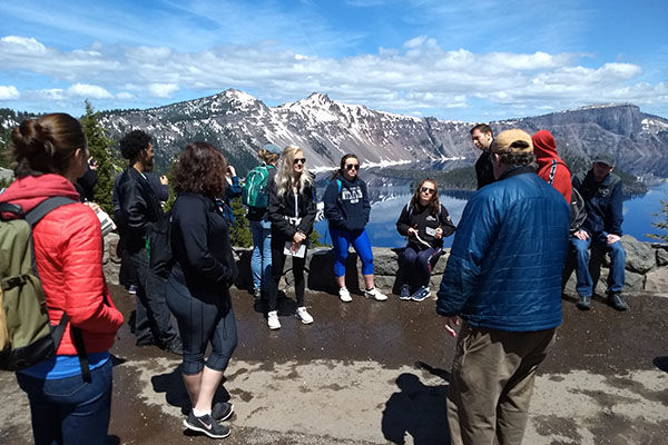 Penn State undergraduate students traveled to Crater Lake as part of a three-semester research experience