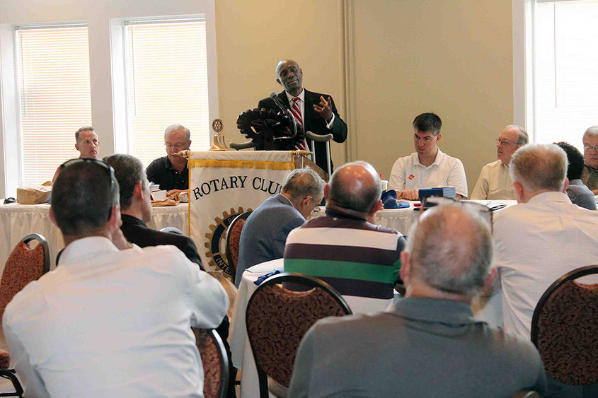 Chancellor Francis Achampong at Rotary Club of Waynesboro