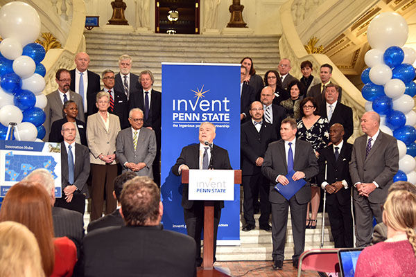 President Eric Barron at Invent Penn State Day