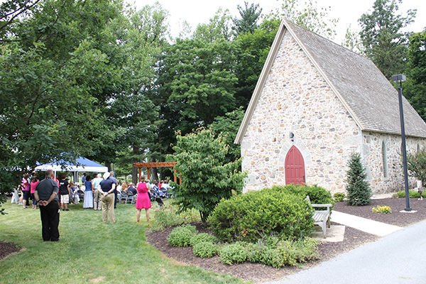 Creager Memorial Garden dedication. Creager Memorial Garden dedication at Penn State Mont Alto.