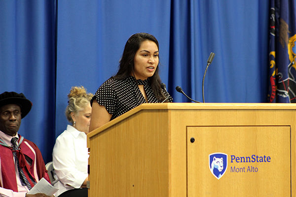 Melizza Zavala Duran '18, Penn State Mont Alto Student Government president Melizza Zavala Duran '18