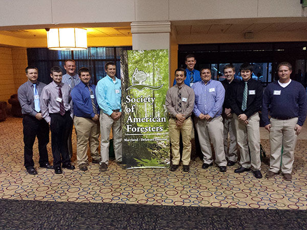 Forestry Students at Allegheny Society of American Foresters Winter Meeting