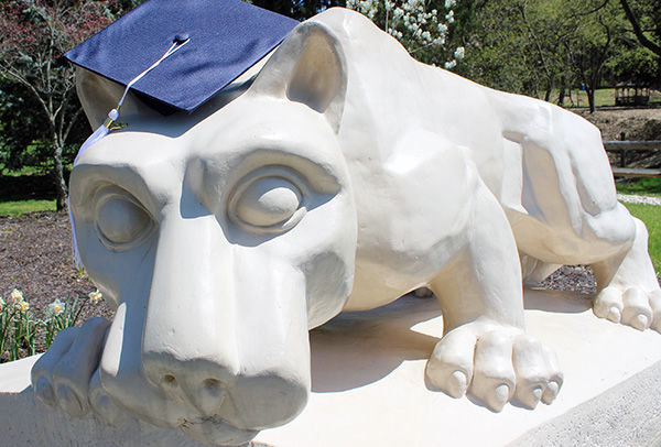 Lion with Commencement cap