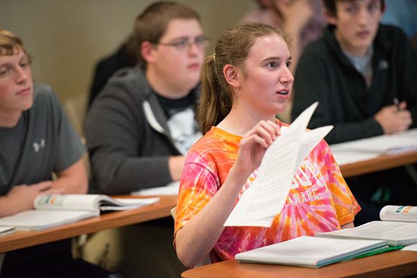 Students in class at Penn State Mont Alto.