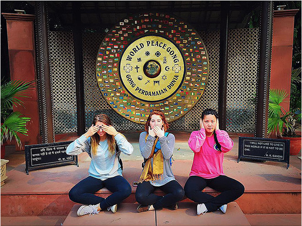 Penn State Mont Alto students in Gandhi Museum.