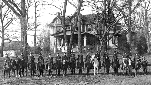 Forest Academy Students on horses in 1904