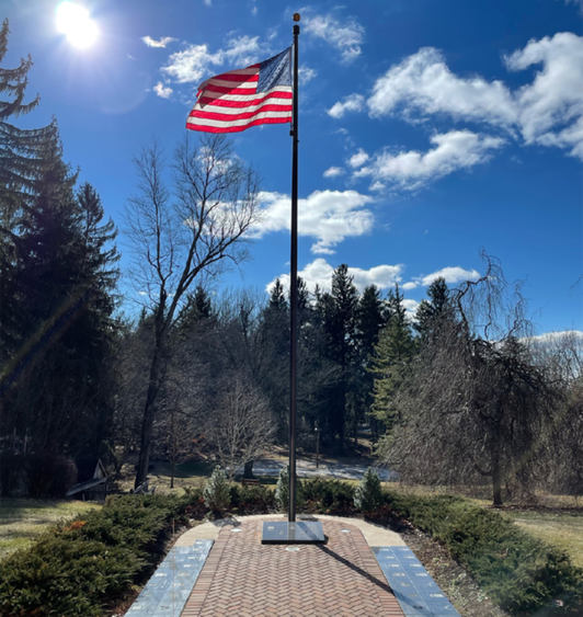 US Flag at the Penn State Mont Alto Veterans Memorial 