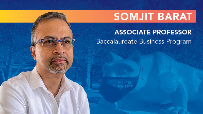 "Somjit Barat Associate Professor Baccalaureate Business Program"